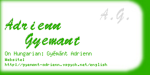 adrienn gyemant business card